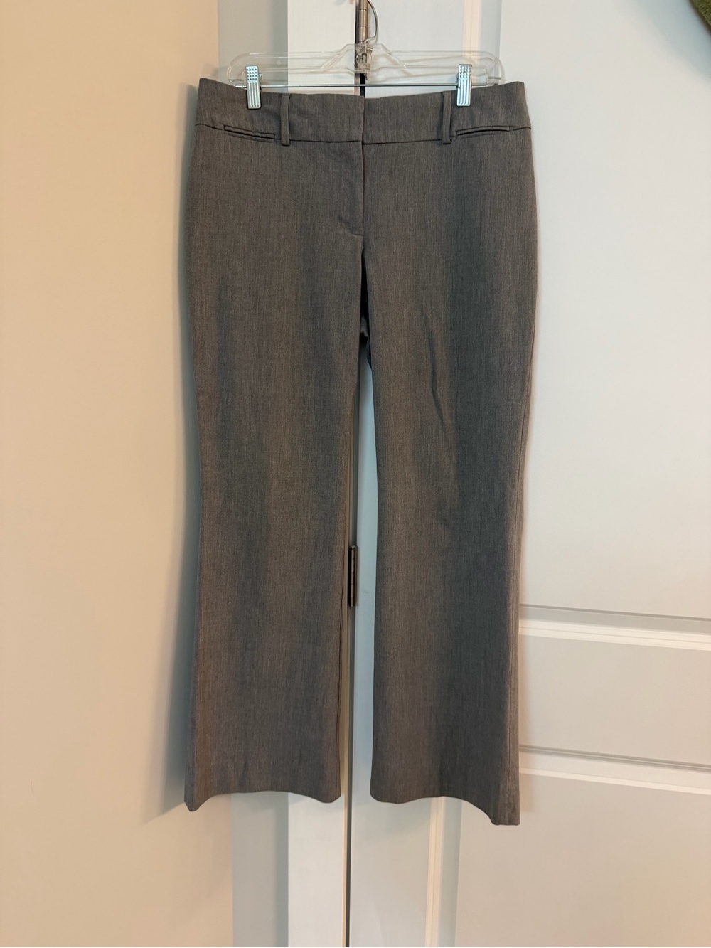 LOFT Gray Boot Cut Dress Pants